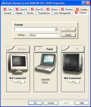 ATI Radeon driver control panel